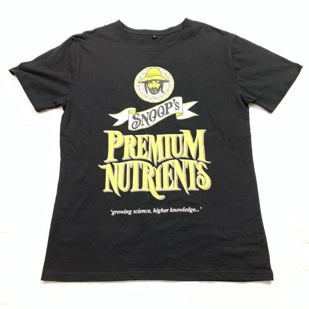 Snoop Dogg Premium Nutrients Black XL Tee Shirt
